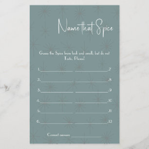 Naam die specerij - Shower Game Flyer