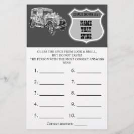 Naam die Specice | Weddenschapskaartje voor autowr Flyer