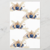 Naam die Spice Blue Flower Vrijgezellenfeest Game Flyer (Achterkant)