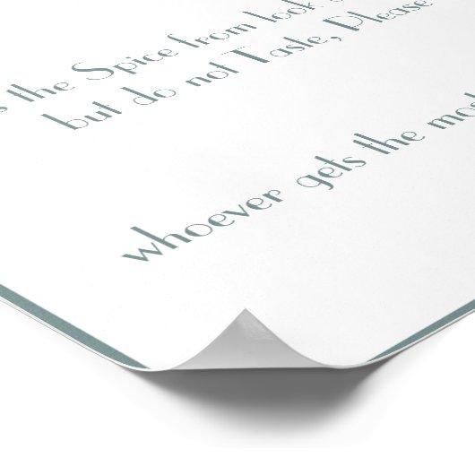 Naam die Spice - het Poster van het Spel van de Sh (Hoek)