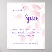 Naam die Spice - Roze Waterverf Poster (Voorkant)