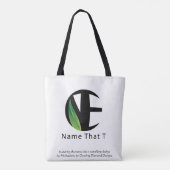 Naam die T de Canvas tas van de Douane over—druk (Achterkant)