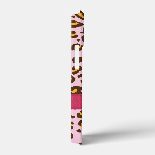 Naam dierlijk luipaard roze bruin Case-Mate iPhone case (Achterkant / Rechts)