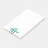 Naam dinosauruskinderen post-it® notes (Schuin)