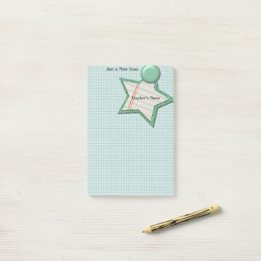 Naam docent post-it® notes (Op bureau)