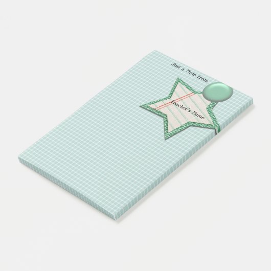 Naam docent post-it® notes (Schuin)