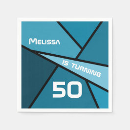 NAAM Draaiend 50 Abstracte Geometrische Geometrisc Servet