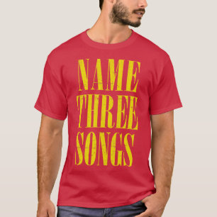 Naam Drie nummers Grunge Meme Mashup T-shirt