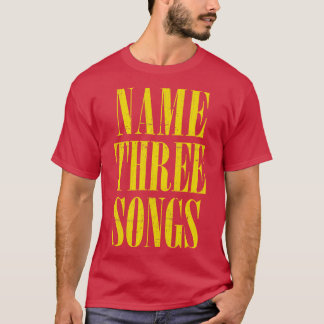 Naam Drie nummers Grunge Meme Mashup T-shirt