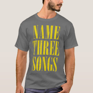 Naam Drie nummers Grunge Meme Mashup T-shirt