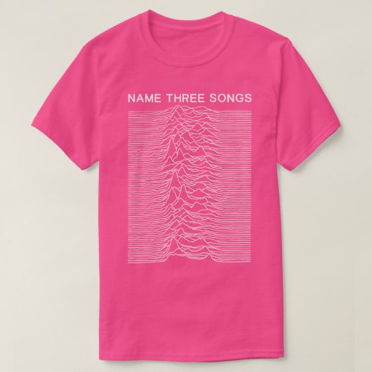 Naam Drie nummers Post punk Meme Mashup T-shirt (Design voorkant)