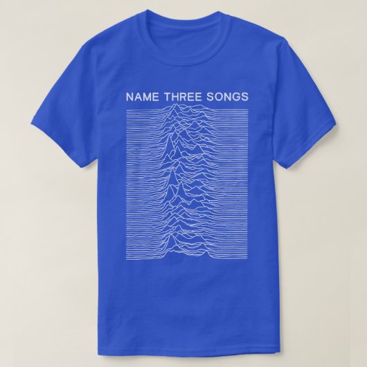 Naam Drie nummers Post punk Meme Mashup T-shirt (Design voorkant)