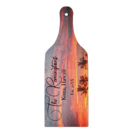 Naam dropical Sunset Snijplank