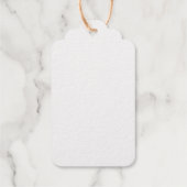 Naam Duidelijk Modern Minimalistisch Eenvoudig Wit Cadeaulabels (Achterkant)