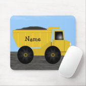 Naam Dump Truck Mousepad - Sjabloon Muismat (Met muis)