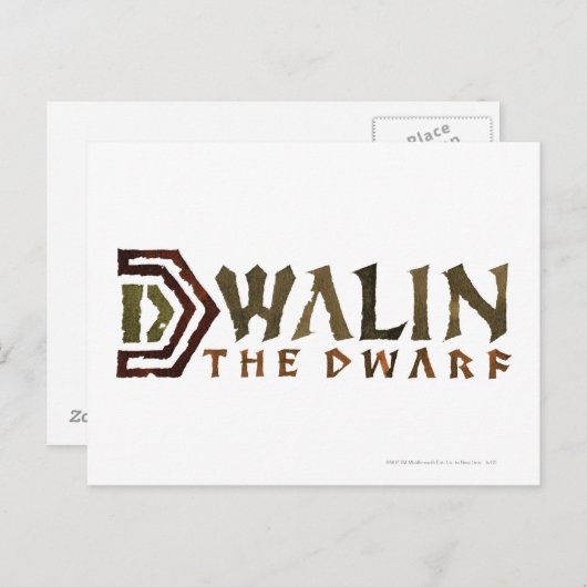 Naam Dwalin Briefkaart (Voorkant / Achterkant)