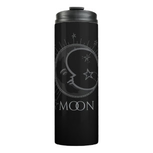 [NAAM] Eclectische Maan Fles Custom Naam