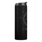 [NAAM] Eclectische Maan Fles Custom Naam (Gedraaid links)