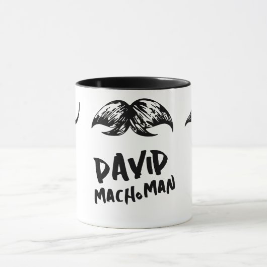 "[Naam eigenaar] Macho Man!" Mok (Midden)