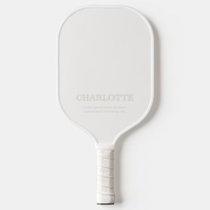 Naam Elegant Minimaal Ivoor Pickleball Paddle