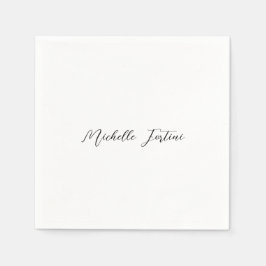 Naam Elegant Plain Minimalist Servet