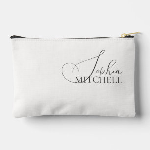 Naam Elegant Schrift Wit Etui