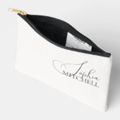 Naam Elegant Schrift Wit Etui (Open)