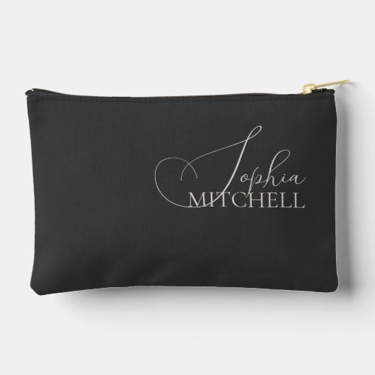 Naam Elegant Schrift Zwart Etui (Achterkant)