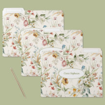 Naam, Elegante Kleurrijke Aquarel Bloemen
