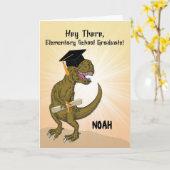 naam Elementair School Afstuderen Kaart (Gele Bloem)