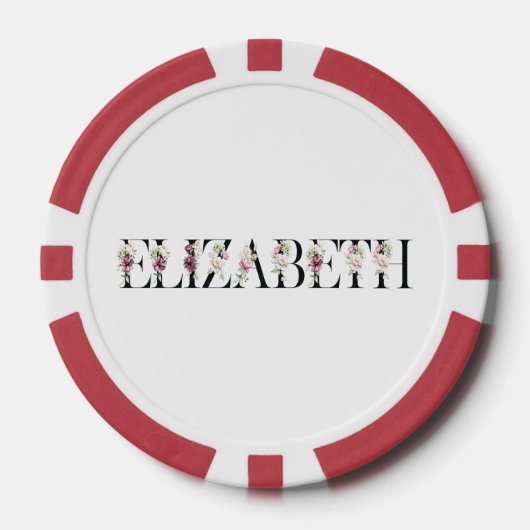 Naam Elizabeth Poker Chips (Voorkant)