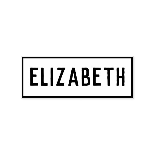 Naam Elizabeth Rubberstempel (Afrduk)