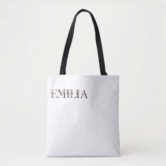 Naam Emilia Tote Bag (Voorkant)