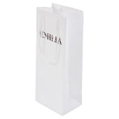 Naam Emilia Wijn Cadeautas (Voorkant Gekanteld)