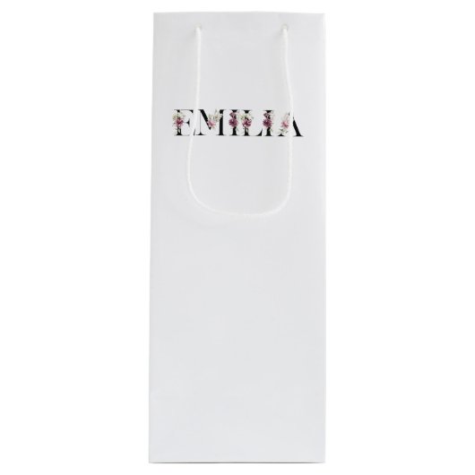 Naam Emilia Wijn Cadeautas (Voorkant)