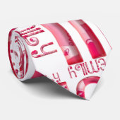 Naam Emily Cute Typography Love Hearts Stropdas (Opgerold)