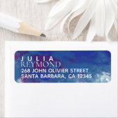 naam en achternaam met thuisadres op blut etiket (Insitu)