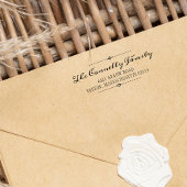 Naam en adres  kalligrafie  zelfinktende stempel