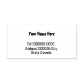 Naam en adres rubberen stempel (Afrduk)