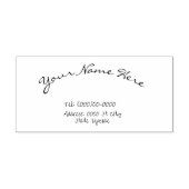 Naam en adres rubberen stempel (Afrduk)