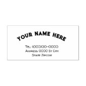 Naam en adres rubberen stempel (Afrduk)