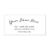 Naam en adres  rubberen stempel (Afrduk)