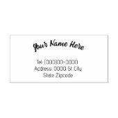 Naam en adres rubberen stempel (Afrduk)