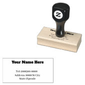 Naam en adres rubberen stempel (Gestempeld)
