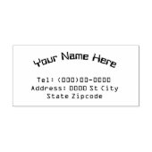 Naam en adres rubberen stempel (Afrduk)