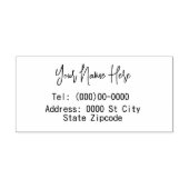 Naam en adres  rubberstempel (Afrduk)