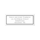 Naam en adres rubberstempel (Afrduk)