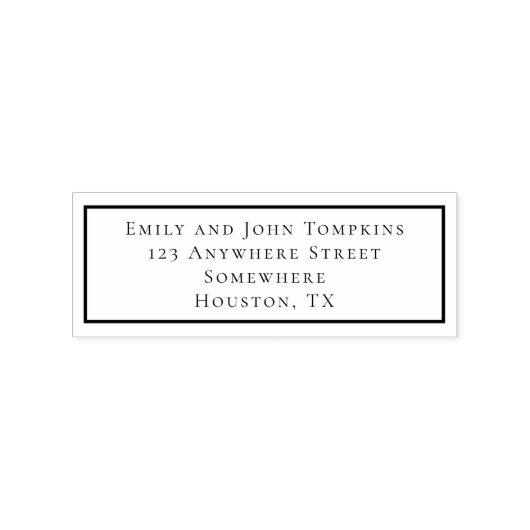 Naam en adres rubberstempel (Afrduk)