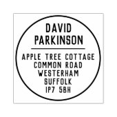 Naam en adres rubberstempel (Afrduk)