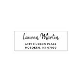 Naam en adres Stempel Simple Modern Typograpy (Design)
